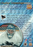 #337 Kelly Hrudey San Jose Sharks 1997-98 Pacific Collection Hockey Card
