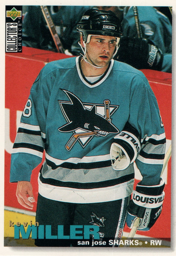 #275 Kevin Miller San Jose Sharks 1995-96 Upper Deck Collector's Choice Hockey Card