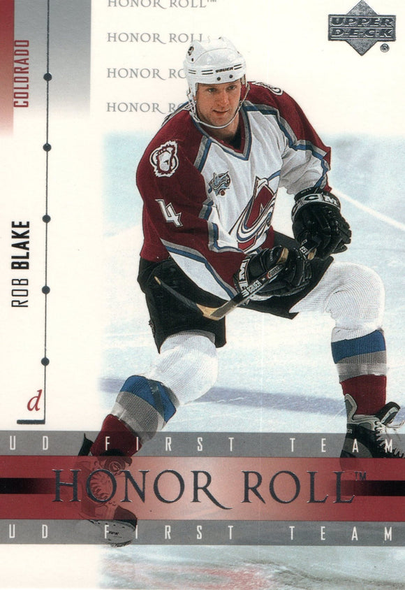 #41 Rob Blake Colorado Avalanche 2002-03 Upper Deck Honor Roll Hockey  Card
