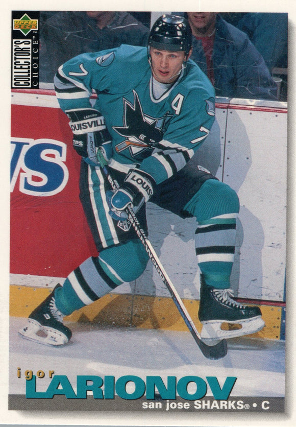 #239 Igor Larionov San Jose Sharks 1995-96 Upper Deck Collector's Choice Hockey Card