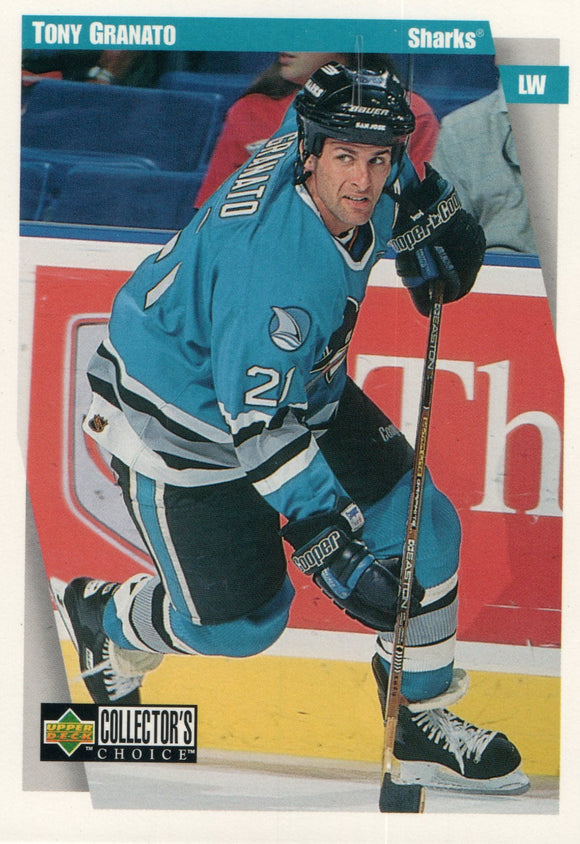 #218 Tony Granato San Jose Sharks 1997-98 Upper Deck Choice Hockey Card