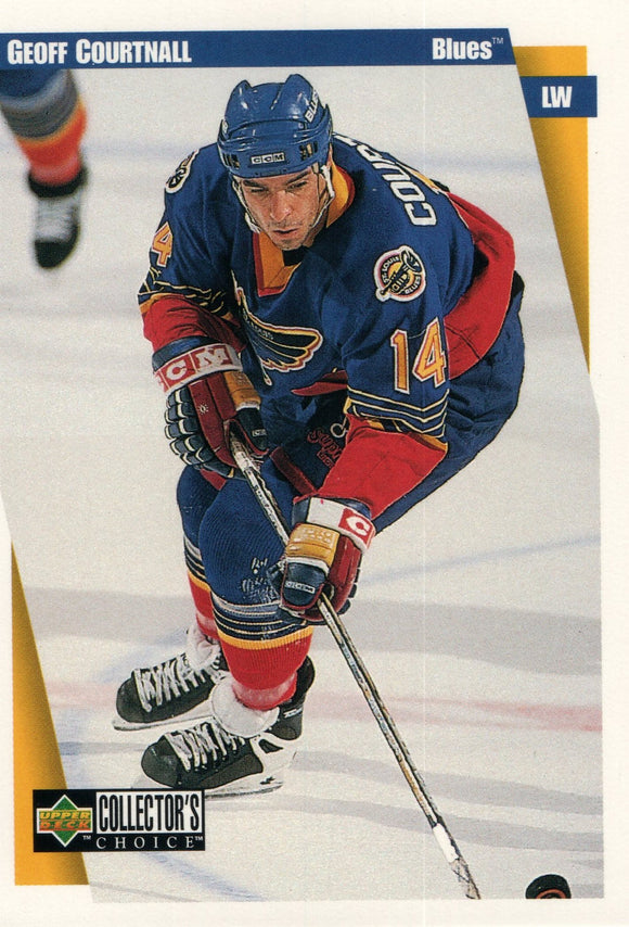 #227 Geoff Courtnall St Louis Blues 1997-98 Upper Deck Choice Hockey Card