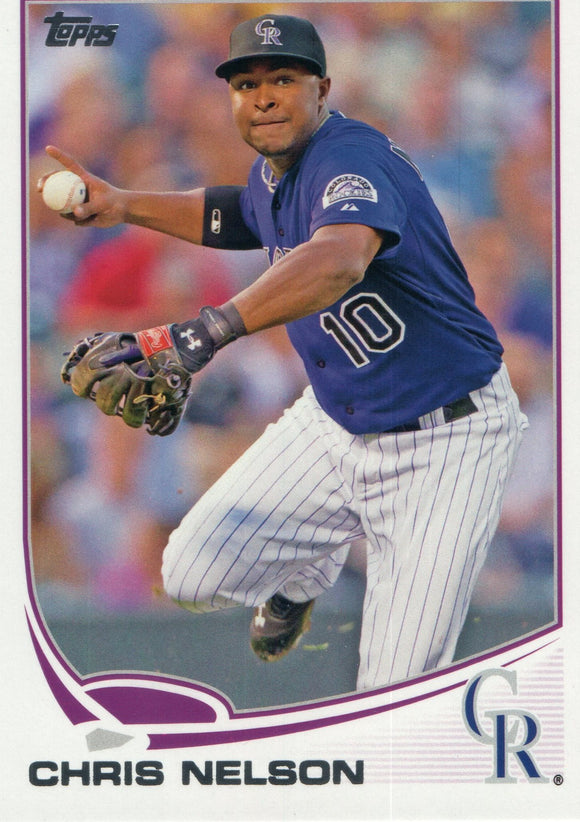 #427 Chris Nelson Colorado Rockies 2013 Topps Baseball Card