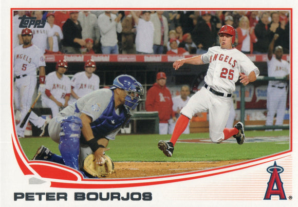 #520 Peter Bourjos Los Angeles Angels 2013 Topps Baseball Card