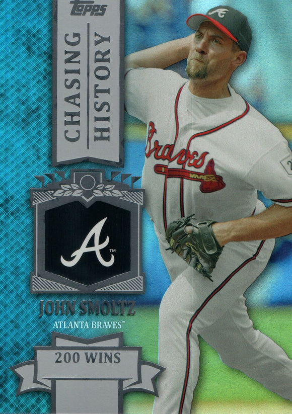 CH-68 John Smoltz Chasing History Atlanta Braves 2013 Topps Baseball Card