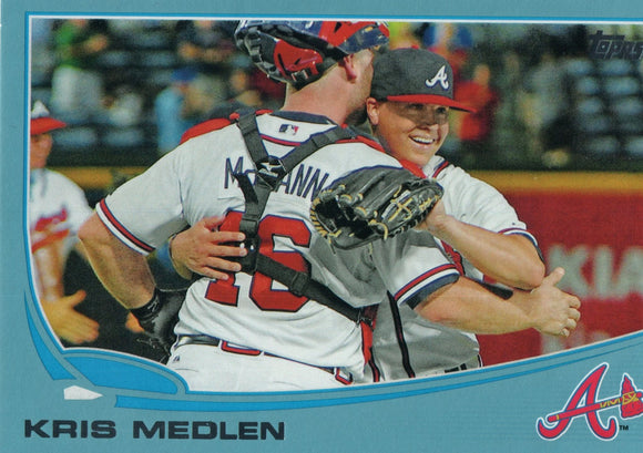 #344 Kris Medlin Atlanta Braves 2013 Topps Baseball Card