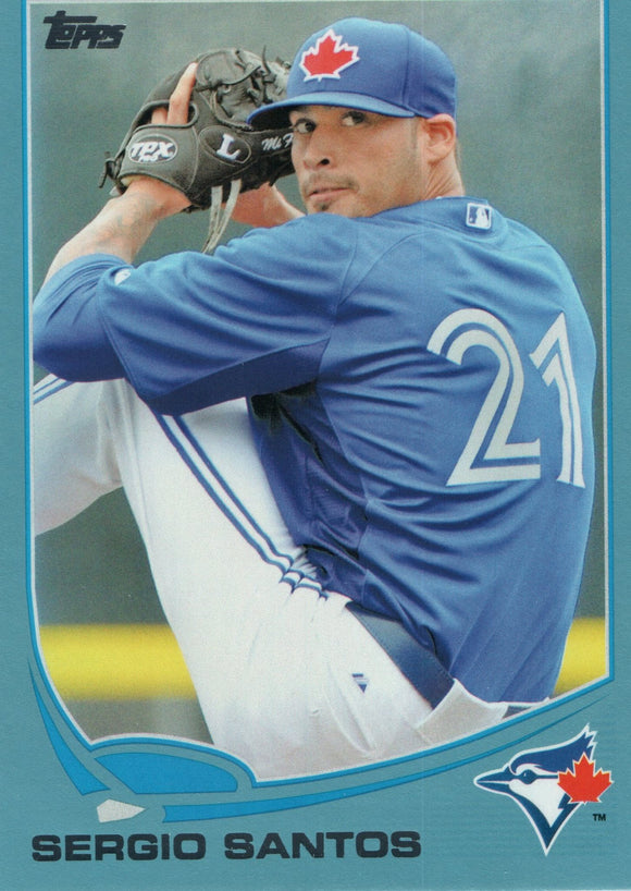 #363 Sergio Santos Toronto Blue Jays 2013 Topps Baseball Card