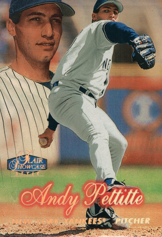 Andy Pettitte New York Yankees 1998 Flair Showcase Baseball Card OA
