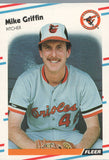 #561 Mike Griffin Baltimore Oriloes 1988 Fleer Baseball Card OA