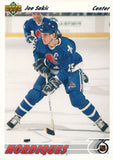 #333 Joe Sakic Quebec Nordiques 1991-92 Upper Deck Hockey Card OA