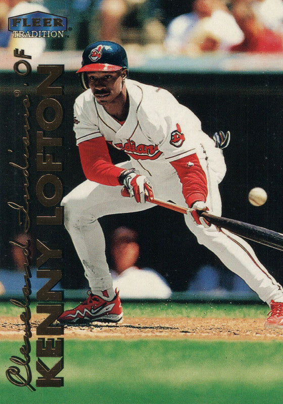 #188 Kenny Lofton Cleveland Indians 1999 Fleer Tradition Baseball Card OB