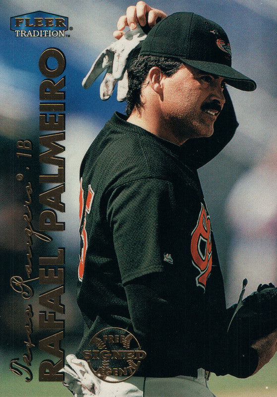 #18 Rafael Palmeiro Texas Rangers 1999 Fleer Tradition Baseball Card OB