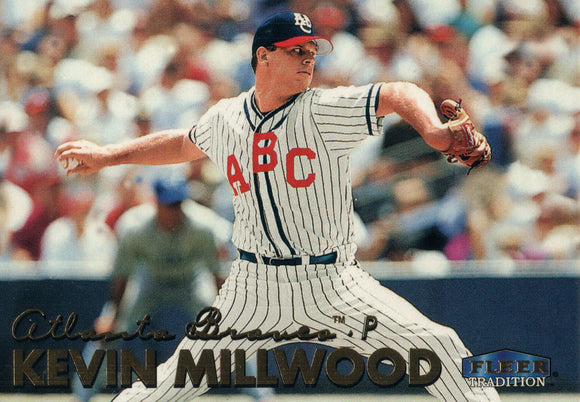 #206 Kevin Millwood Atlanta Braves 1999 Fleer Tradition Baseball Card OB