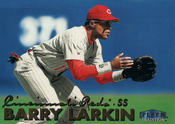 #14 Barry Larkin Cincinnati Reds 1999 Fleer Tradition Baseball Card OB