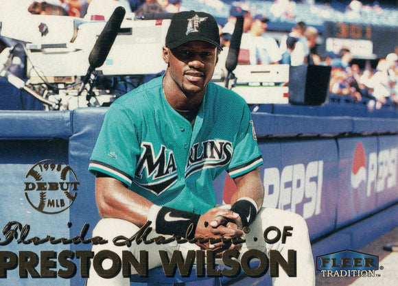 #264 Preston Wilson Florida Marlins 1999 Fleer Tradition Baseball Card OB