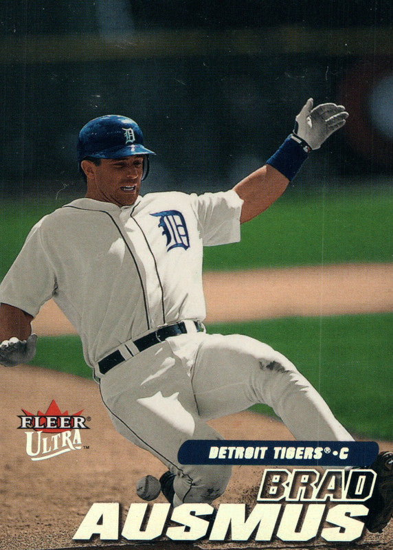 #38 Brad Ausmus Detroit Tigers 2001 Fleer Ultra Baseball Card OB