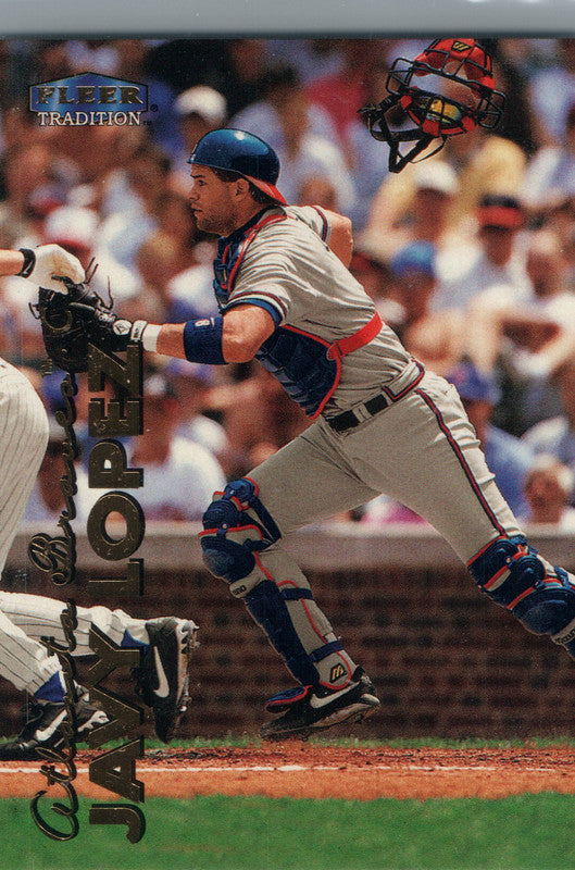 #344 Javy Lopez Atlanta Braves 1999 Fleer Tradition Baseball Card OC