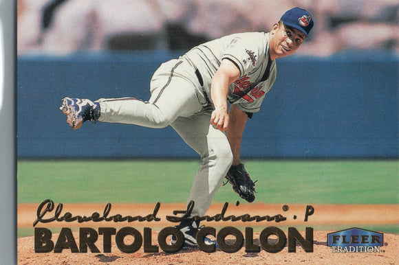 #56 Bartolo Colon Cleveland Indians 1999 Fleer Tradition Baseball Card OC