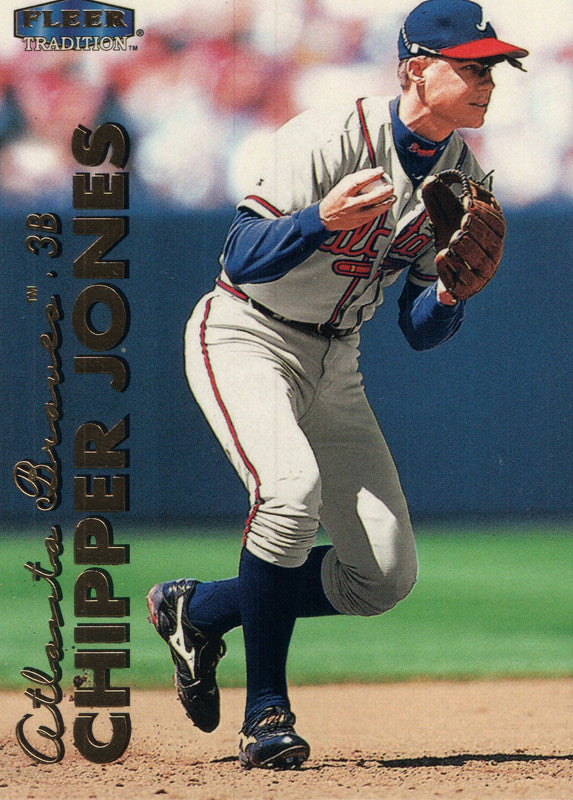 #44 Chipper Jones Atlanta Braves 1999 Fleer Tradition Baseball Card OC