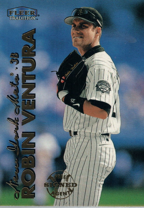#186 Robin Ventura  New York Mets 1999 Fleer Tradition Baseball Card OC