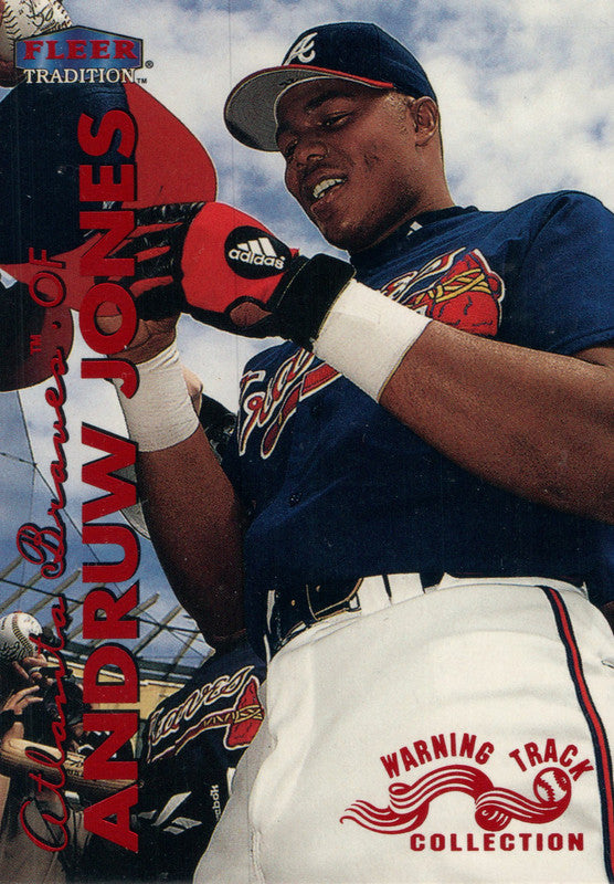 #31W Andruw Jones Warning Track Atlanta Braves 1999 Fleer Tradition Baseball Card OC