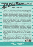 #1 of 12 Matt Nokes All Star Team Detroit Tigers 1988 Fleer Baseball Card OD