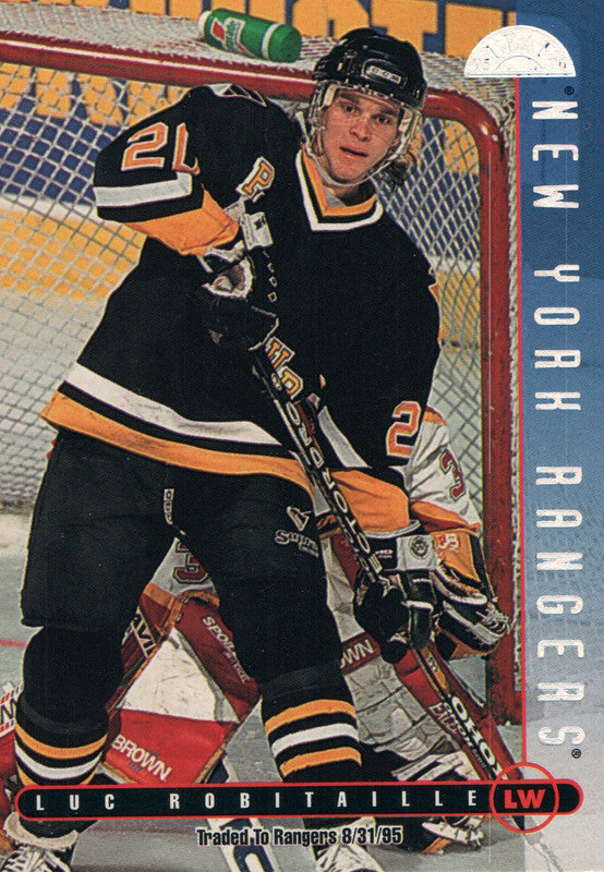 #129 Luc Robitaille New York Rangers 1995-96 Donruss Hockey Card OD