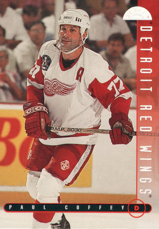 #144 Paul Coffey Detroit Red Wings 1995-96 Donruss Hockey Card OD