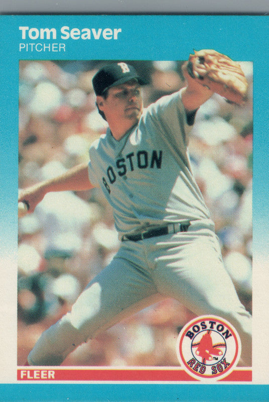 #45 Tom Seaver  Boston Red Sox 1986 Fleer Baseball Card OD