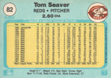 #82 Tom Seaver Cincinnati Reds 1982 Fleer Baseball Card OD