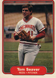 #82 Tom Seaver Cincinnati Reds 1982 Fleer Baseball Card OD