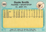 #582 Ozzie Smith San Diego Padres 1982 Fleer Baseball Card OD
