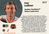 #317 Guy Lafleur All Star Game Quebec Nordiques 1991-92 Pro Set Hockey Card OE