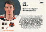#315 Joe Sakic All Star Game Quebec Nordiques 1991-92 Pro Set Hockey Card OE