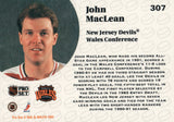#307 John Maclean All Star Game New Jersey Devils 1991-92 Pro Set Hockey Card OE