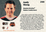 #299 Andy Moog All Star Game Boston Bruins 1991-92 Pro Set Hockey Card OE