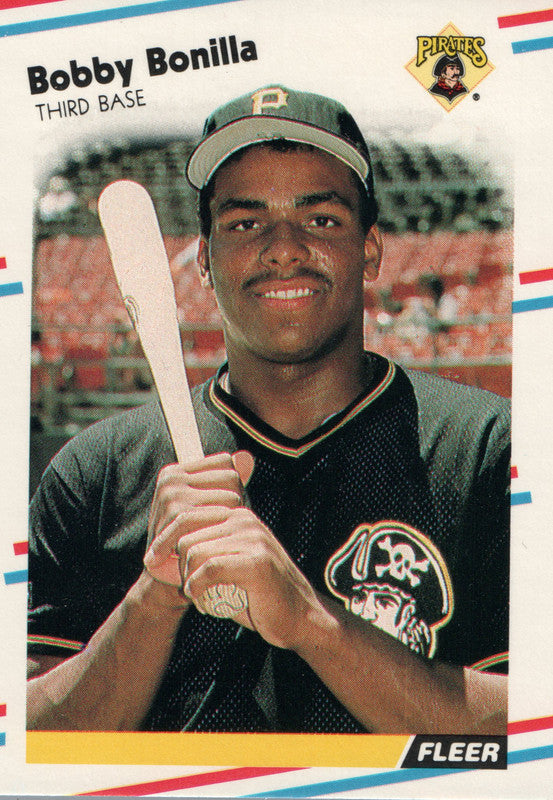 #323 Bobby Bonilla  Pittsburgh Pirates 1988 Fleer Baseball Card OE