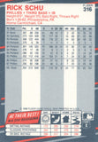 #316 Rick Schu  Philadelphia Phillies 1988 Fleer Baseball Card OE