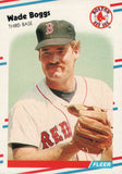 #345 Wade Boggs Boston Red Sox 1988 Fleer Baseball Card OE
