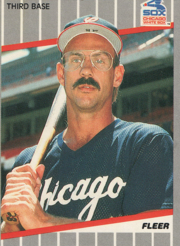 #506 Kelly Paris Chicago White Sox 1989 Fleer Baseball Card OF