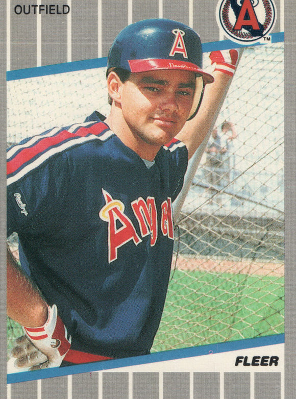 #468 Dante Bichette Los Angeles Angels 1989 Fleer Baseball Card OF