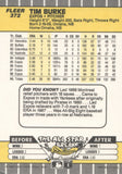 #372 Tim Burke Montreal Expos 1989 Fleer Baseball Card OF
