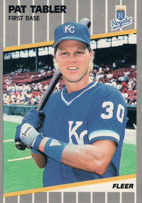 #294 Pat Tabler Kansas City Royals 1989 Fleer Baseball Card OF