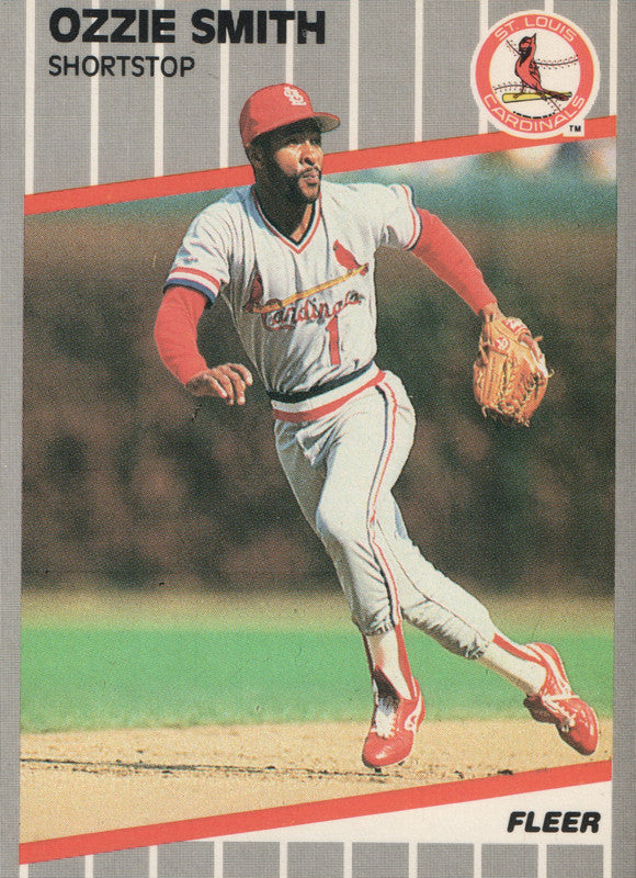 #463 Ozzie Smith St Louis Cardinals 1989 Fleer Baseball Card OG