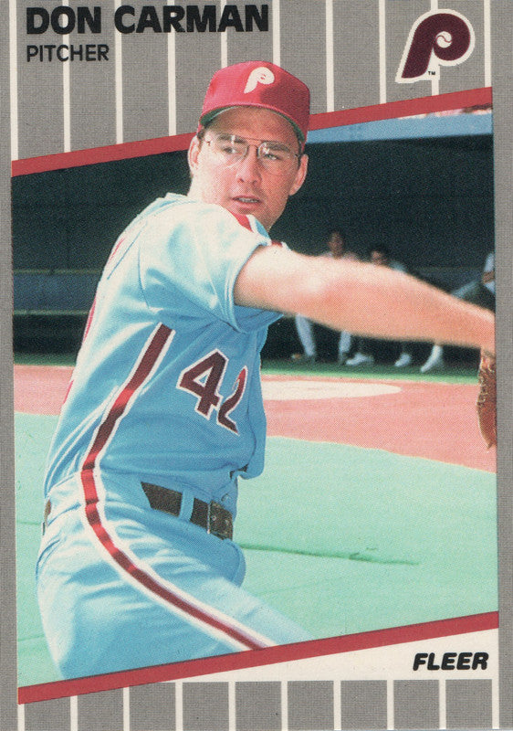 #564 Don Carman Philadelphia Phillies 1989 Fleer Baseball Card OG