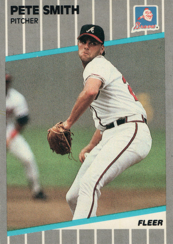 #600 Pete Smith Atlanta Braves 1989 Fleer Baseball Card OG