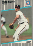 #600 Pete Smith Atlanta Braves 1989 Fleer Baseball Card OG