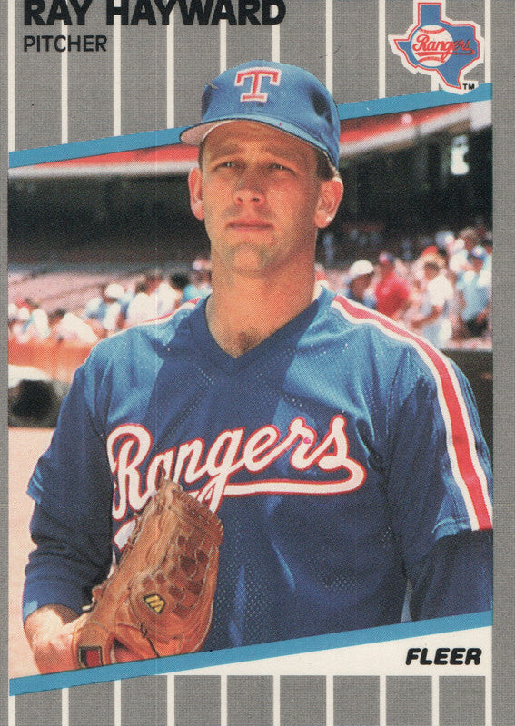 #521 Ray Hayward Texas Rangers 1989 Fleer Baseball Card OG