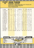 #75 John Tudor  Los Angeles Dodgers 1989 Fleer Baseball Card OH