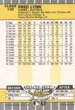 #138 Fred Lynn  Detroit Tigers 1989 Fleer Baseball Card OH